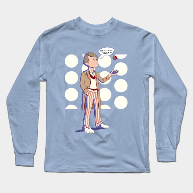 5th Doctor Long Sleeve T-Shirt by LorranNery